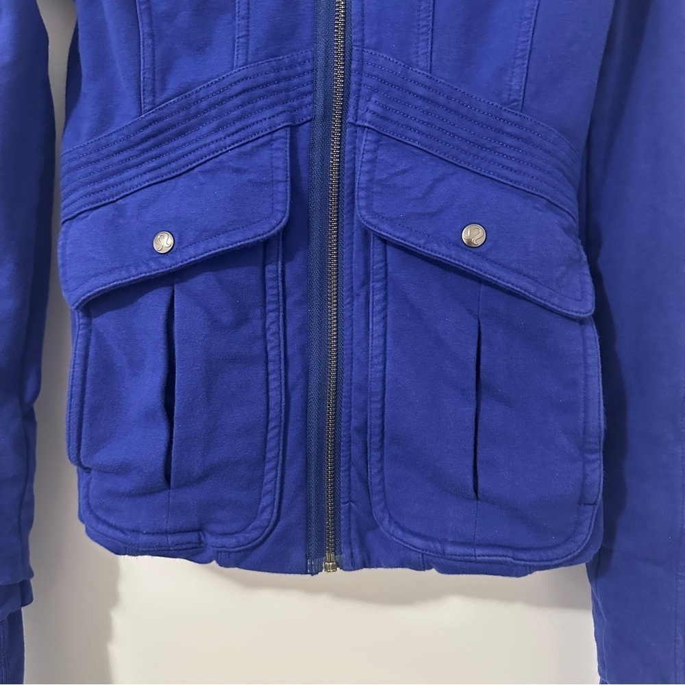 Lululemon It’s Happening Workout Running Jacket In Pigment Blue Size 4 Women’s - Picture 5 of 16